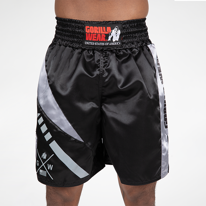 Gorilla Wear Hornell boxing shorts, black/grey