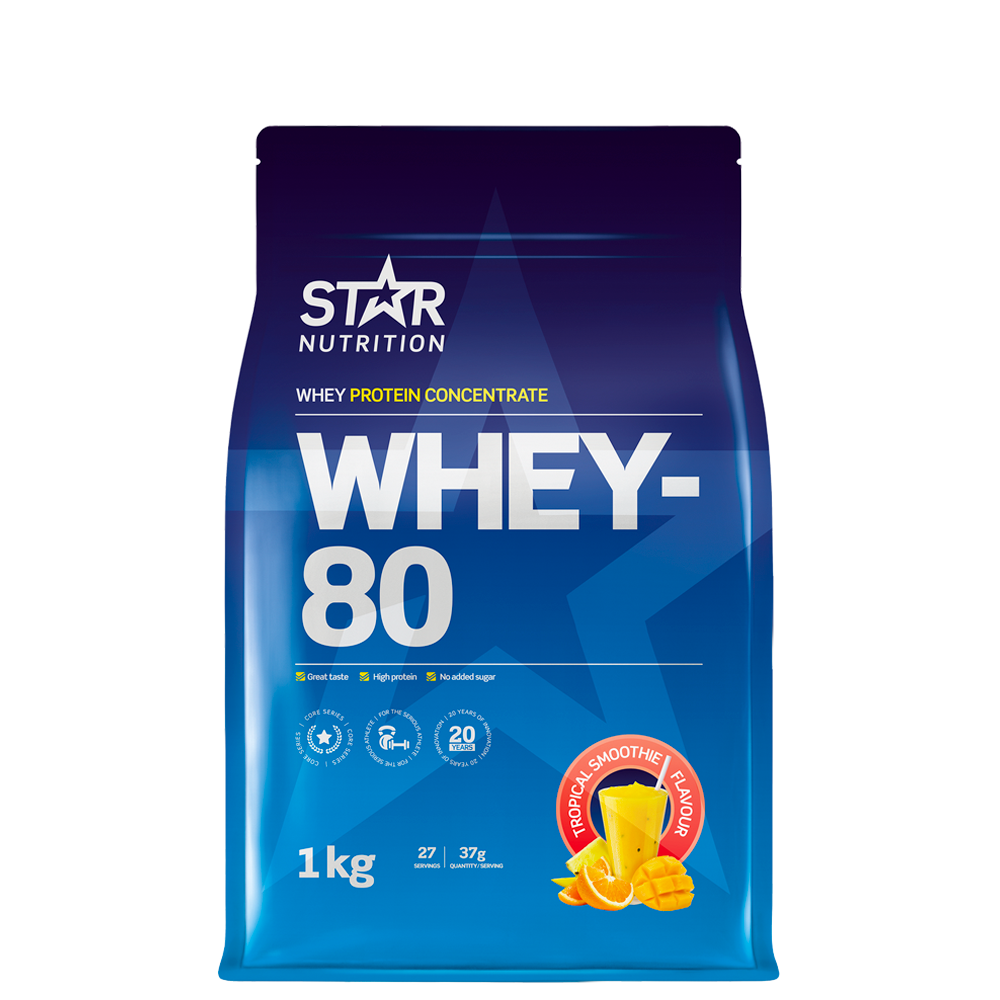 Whey-80 Myseprotein 1 kg