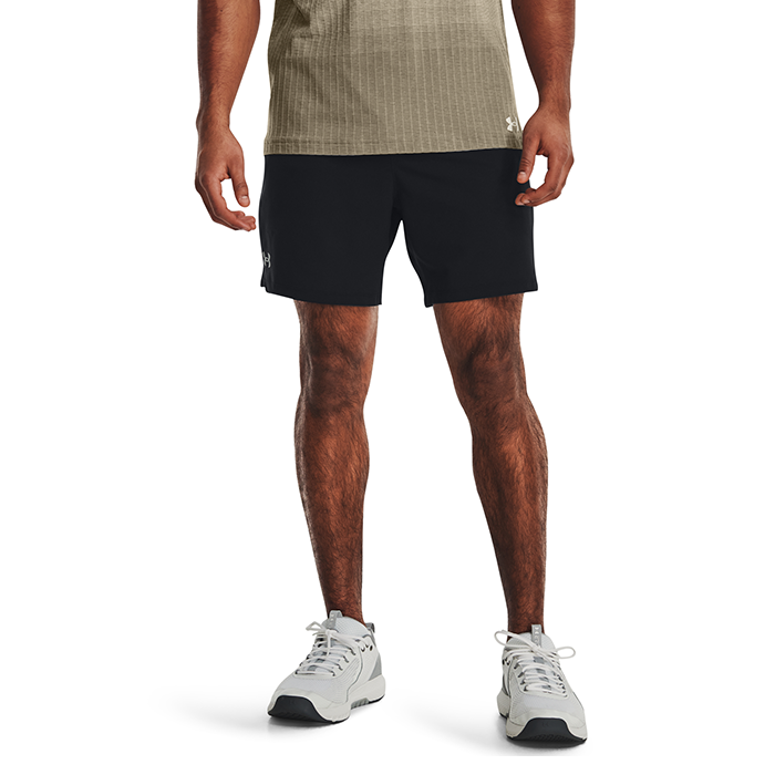 UA Vanish Woven 6in Shorts, Black