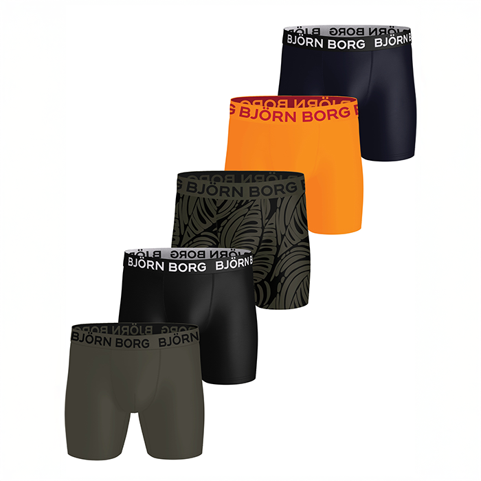 Sports Microfiber Boxer 5‑pakning Multipack