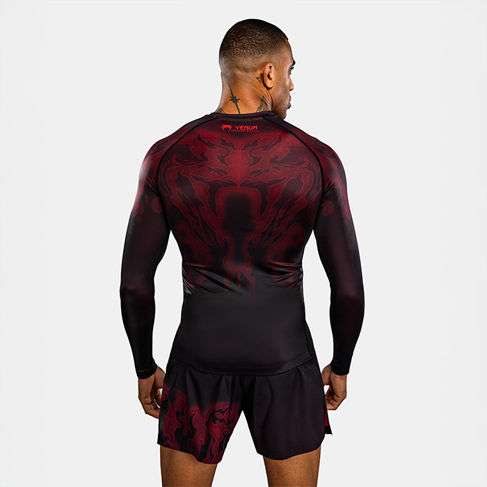 Venum Spectre Langermet Rashguard Svart R&oslash;d
