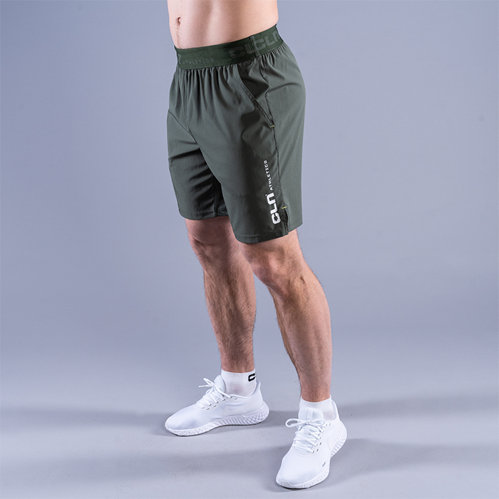 CLN Dino Stretch Shorts, Moss Green