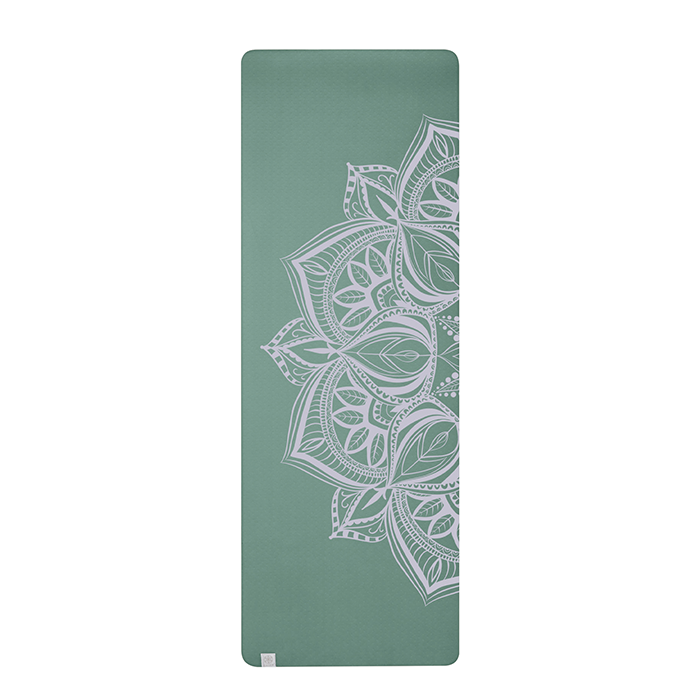 Mandala Point Yogamatte 6 mm Grønn