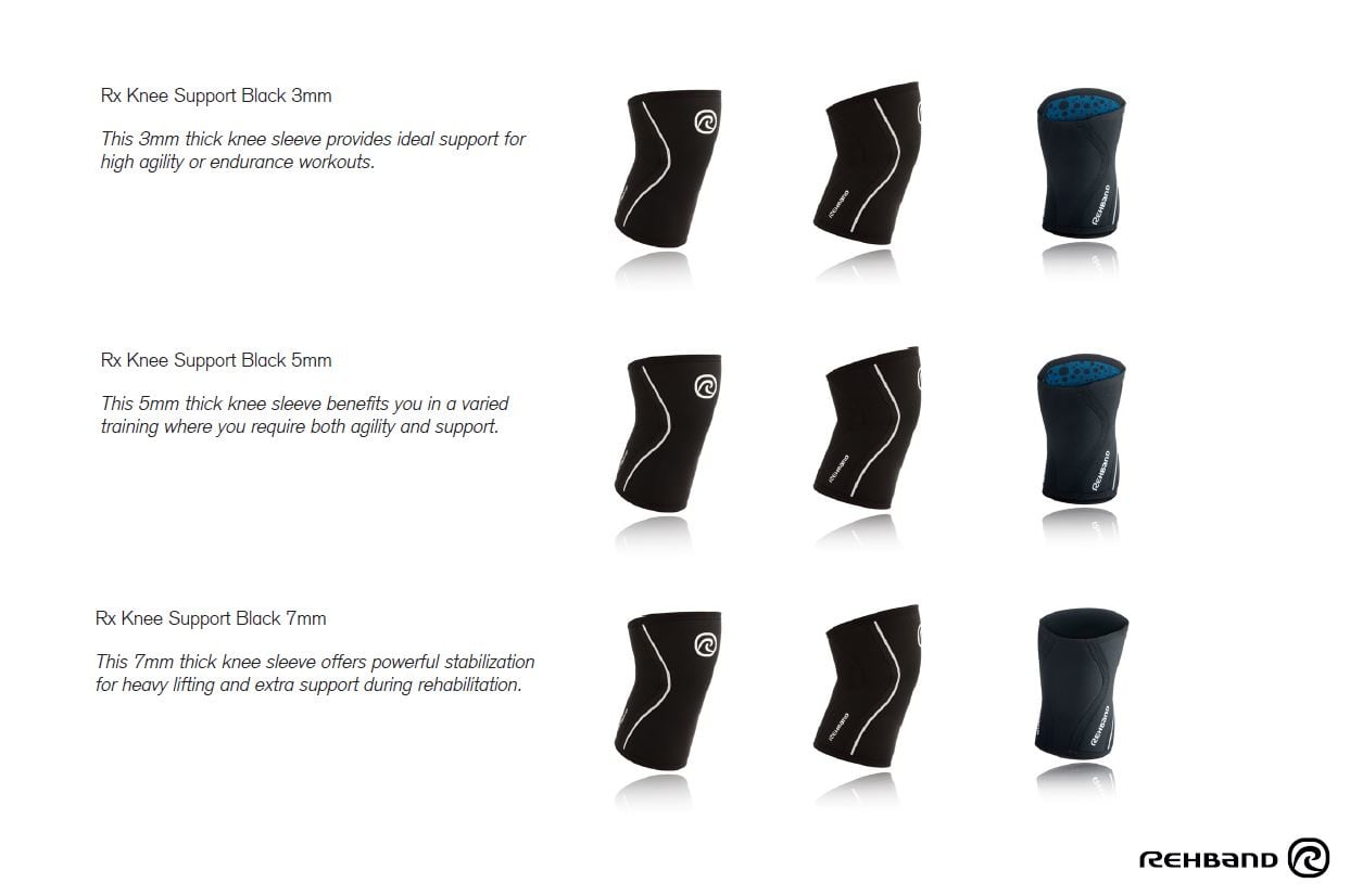 RX Knee Sleeve, 7mm, Black